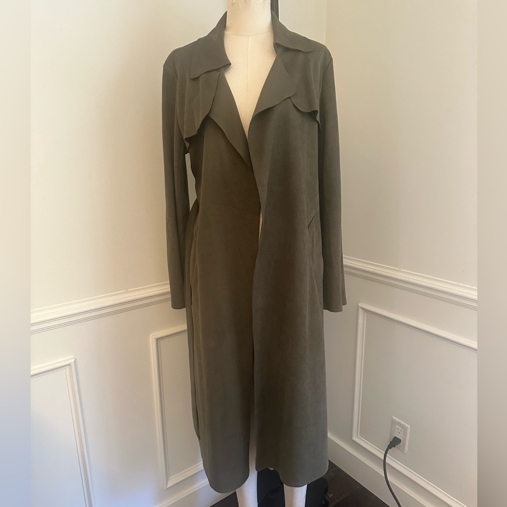 Olive Green trench Coat